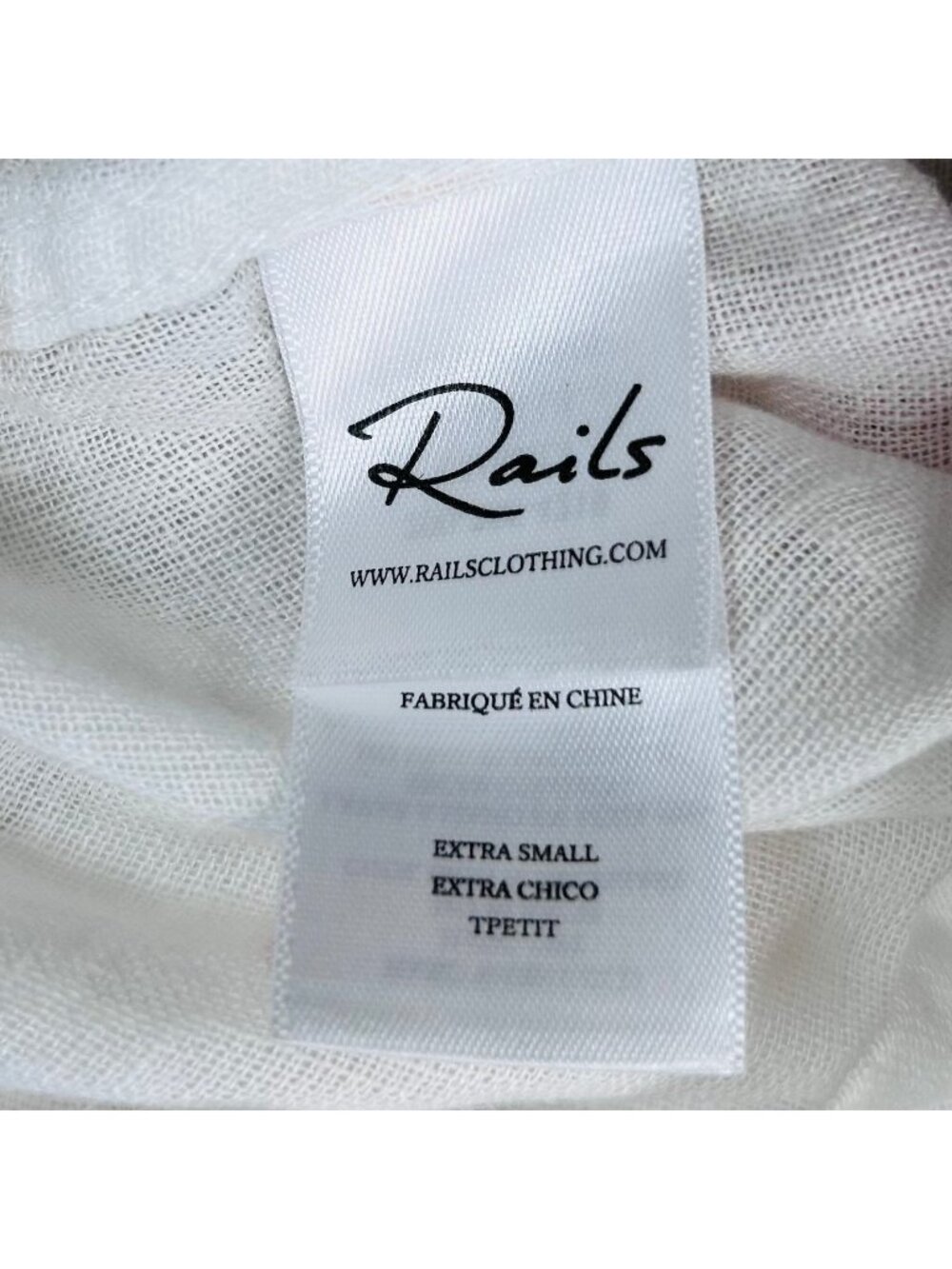 Rails Charli Golden Cheetah XS Leopard Linen Shirt White Lightweight Travel Beac - Picture 8 of 9